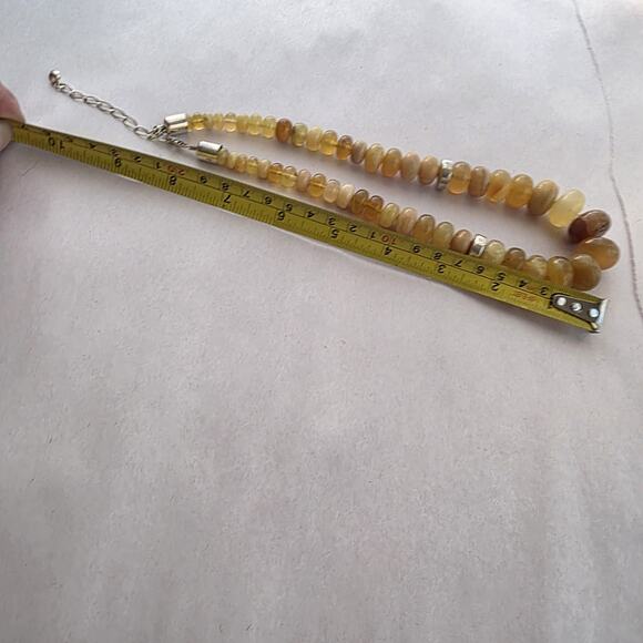 Jay King Mine Finds Amber Station Sterling Silver 925 Necklace New 18" - Picture 10 of 11